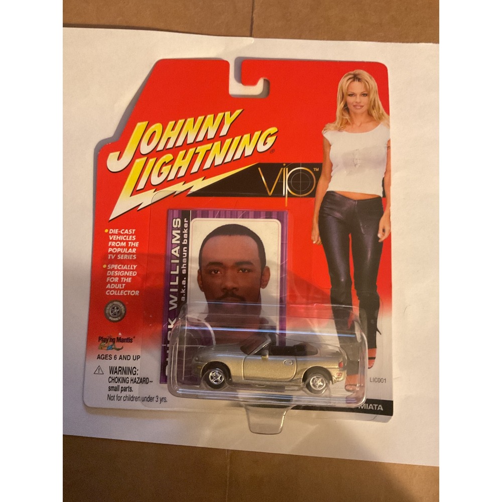 Johnny Lightning V.I.P. Quick's MX-5 Miata Silver 1:64 Die-Cast Car 356-01 New